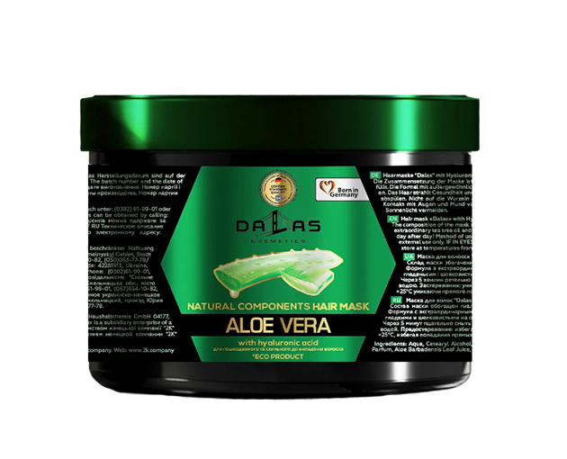 Dallas Hair mask with hyaluronic acid, aloe juice and tea tree oil